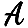 fancy letter a fonts