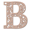 Letter b Floral Letters flower font, letters with flowers, carving printable free stencil, font, clip art, template, large alphabet and number design, print, download, diy crafts.
