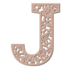 Letter j Floral Letters flower font, letters with flowers, carving printable free stencil, font, clip art, template, large alphabet and number design, print, download, diy crafts.
