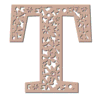 Letter t Floral Letters flower font, letters with flowers, carving printable free stencil, font, clip art, template, large alphabet and number design, print, download, diy crafts.