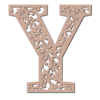 Letter y Floral Letters flower font, letters with flowers, carving printable free stencil, font, clip art, template, large alphabet and number design, print, download, diy crafts.