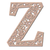Letter z Floral Letters flower font, letters with flowers, carving printable free stencil, font, clip art, template, large alphabet and number design, print, download, diy crafts.