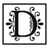 Letter d Decorative Letters Weddings, anniversaries, monograms printable free stencil, font, clip art, template, large alphabet and number design, print, download, diy crafts.