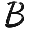 Letter b Distressed distressed script font, eroded, destroyed, bold, fat, heavy printable free stencil, font, clip art, template, large alphabet and number design, print, download, diy crafts.