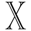 Letter x Engraved serif, elegant, multi-lined, cut-out printable free stencil, font, clip art, template, large alphabet and number design, print, download, diy crafts.