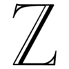 Letter z Engraved serif, elegant, multi-lined, cut-out printable free stencil, font, clip art, template, large alphabet and number design, print, download, diy crafts.