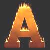 Letter a Fire Font Flaming letters and numbers, flame font, clipart  printable free stencil, font, clip art, template, large alphabet and number design, print, download, diy crafts.