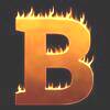 Letter b Fire Font Flaming letters and numbers, flame font, clipart  printable free stencil, font, clip art, template, large alphabet and number design, print, download, diy crafts.