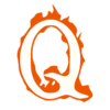 Letter q Burning Font Fire font, letters in flames. printable free stencil, font, clip art, template, large alphabet and number design, print, download, diy crafts.