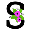 Letter s Flower font floral letter, style, alphabet, monogram, diy printable free stencil, font, clip art, template, large alphabet and number design, print, download, diy crafts.