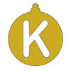 Letter k Christmas ornaments handmade, diy  printable free stencil, font, clip art, template, large alphabet and number design, print, download, diy crafts.