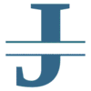 Letter j Simple Monogram  printable free stencil, font, clip art, template, large alphabet and number design, print, download, diy crafts.