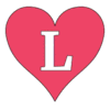 Letter l Heart Stencils  printable free stencil, font, clip art, template, large alphabet and number design, print, download, diy crafts.