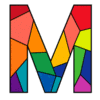 Letter m Stained Glass Stained glass lettering patterns printable free stencil, font, clip art, template, large alphabet and number design, print, download, diy crafts.