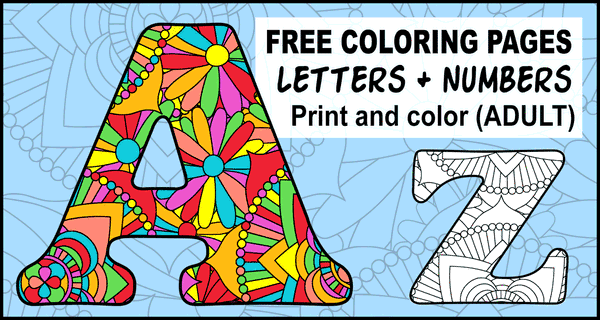 printable block letters to color