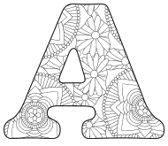 capital letter i coloring page