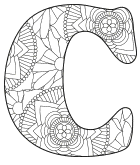 alphabet c coloring pages