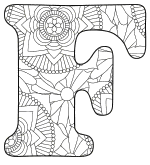 alphabet block letter coloring pages