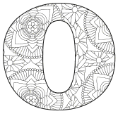 fancy letter o coloring pages