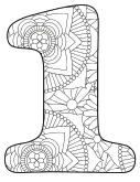 Free printable 1 - coloring stencil.abc alphabet colouring coloring letter coloring sheet with pattern for kids and adults stencil, thick pattern typeface bold download svg, png, pdf, jpg pattern.
