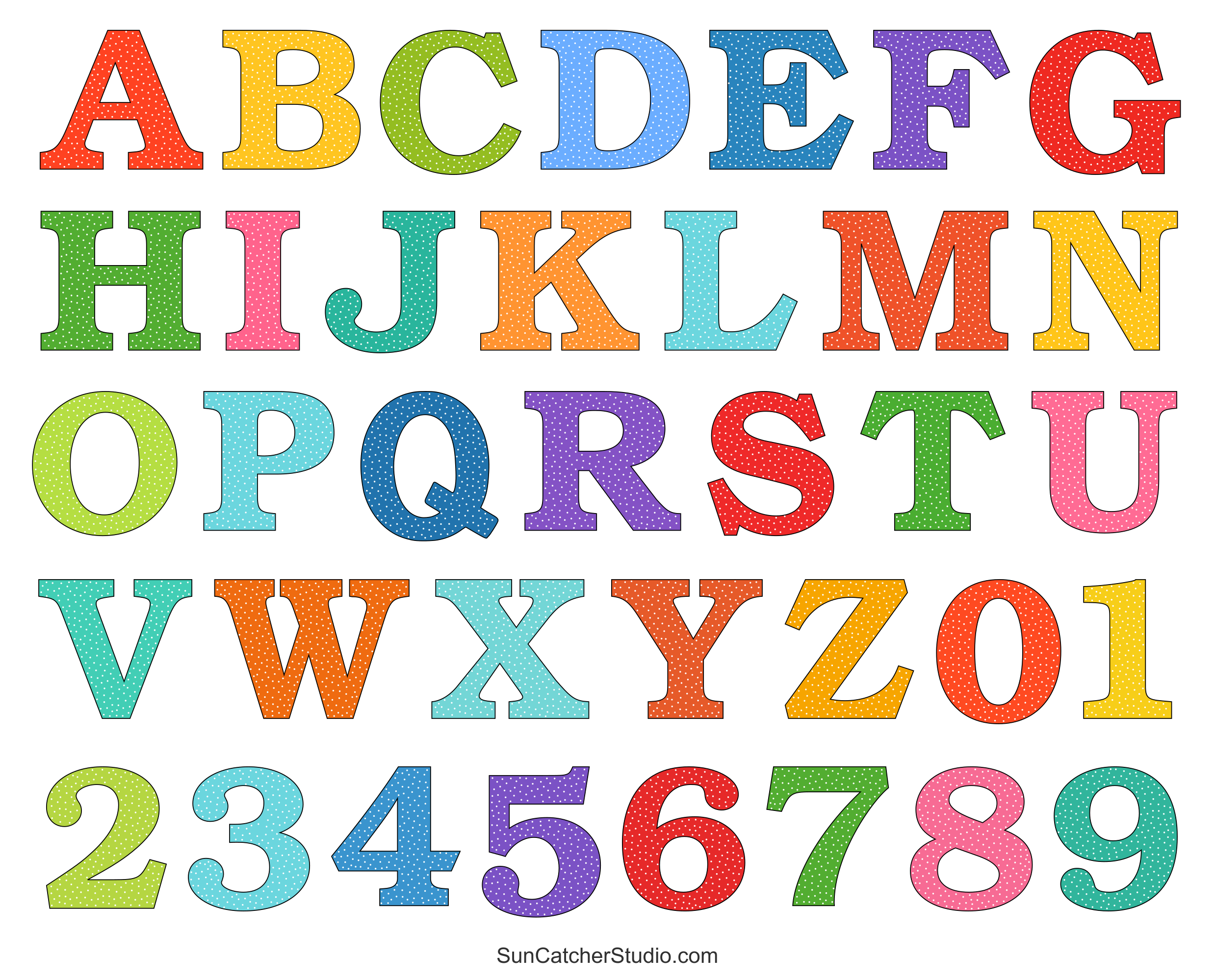 Alphabet Letters In Different Styles To Print