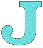 Free J - alphabet letter., font stencil, pattern, template, clipart, design, printable alphabet letters and numbers with dots, cricut, coloring page, monogram, a-z, vector, svg.