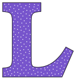 Free L - alphabet letter., font stencil, pattern, template, clipart, design, printable alphabet letters and numbers with dots, cricut, coloring page, monogram, a-z, vector, svg.