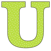 Free U - alphabet letter., font stencil, pattern, template, clipart, design, printable alphabet letters and numbers with dots, cricut, coloring page, monogram, a-z, vector, svg.
