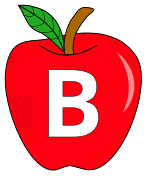 Free B - apple letter., red apple alphabet clipart, letter font stencil, letter font, numbers, pattern, template, clipart, printable alphabet letters and numbers, DIY, homemade, back to school, bulletin board, cricut, silhouette, coloring page, vector, svg.