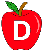 Free D - apple letter., red apple alphabet clipart, letter font stencil, letter font, numbers, pattern, template, clipart, printable alphabet letters and numbers, DIY, homemade, back to school, bulletin board, cricut, silhouette, coloring page, vector, svg.