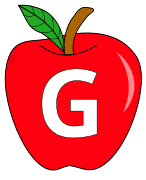Free G - apple letter., red apple alphabet clipart, letter font stencil, letter font, numbers, pattern, template, clipart, printable alphabet letters and numbers, DIY, homemade, back to school, bulletin board, cricut, silhouette, coloring page, vector, svg.