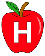 Free H  - apple letter., red apple alphabet clipart, letter font stencil, letter font, numbers, pattern, template, clipart, printable alphabet letters and numbers, DIY, homemade, back to school, bulletin board, cricut, silhouette, coloring page, vector, svg.