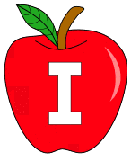 Free I  - apple letter., red apple alphabet clipart, letter font stencil, letter font, numbers, pattern, template, clipart, printable alphabet letters and numbers, DIY, homemade, back to school, bulletin board, cricut, silhouette, coloring page, vector, svg.