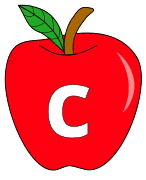 Free C - apple letter., red apple alphabet clipart, letter font stencil, letter font, numbers, pattern, template, clipart, printable alphabet letters and numbers, DIY, homemade, back to school, bulletin board, cricut, silhouette, coloring page, vector, svg.