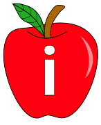 Free I - apple letter., red apple alphabet clipart, letter font stencil, letter font, numbers, pattern, template, clipart, printable alphabet letters and numbers, DIY, homemade, back to school, bulletin board, cricut, silhouette, coloring page, vector, svg.