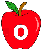 Free O - apple letter., red apple alphabet clipart, letter font stencil, letter font, numbers, pattern, template, clipart, printable alphabet letters and numbers, DIY, homemade, back to school, bulletin board, cricut, silhouette, coloring page, vector, svg.