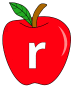 Free R - apple letter., red apple alphabet clipart, letter font stencil, letter font, numbers, pattern, template, clipart, printable alphabet letters and numbers, DIY, homemade, back to school, bulletin board, cricut, silhouette, coloring page, vector, svg.