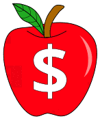 Free Dollar sign., red apple alphabet clipart, letter font stencil, letter font, numbers, pattern, template, clipart, printable alphabet letters and numbers, DIY, homemade, back to school, bulletin board, cricut, silhouette, coloring page, vector, svg.