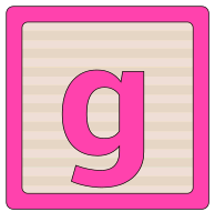 Free baby block alphabet letter G - baby block., stencil, pattern, template, clipart, printable alphabet letters and numbers, wooden blocks, building blocks, back to school, bulletin board, cricut, silhouette, coloring page, vector, svg.