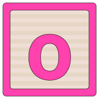 Free baby block alphabet letter O - baby block., stencil, pattern, template, clipart, printable alphabet letters and numbers, wooden blocks, building blocks, back to school, bulletin board, cricut, silhouette, coloring page, vector, svg.