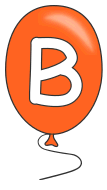B - Balloon font. alphabet, free lettering, colorful, balloon font, stencil, DIY banner, pattern, template, clipart, printable, DIY crafts, bulletin board, teachers, logo, graphic design, vector, svg.