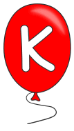K  - Balloon font. alphabet, free lettering, colorful, balloon font, stencil, DIY banner, pattern, template, clipart, printable, DIY crafts, bulletin board, teachers, logo, graphic design, vector, svg.