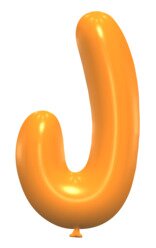 J - Balloon font. Free printable balloon font, lettering, alphabet, clipart, downloadable, letters and numbers, happy birthday, generator, 3d.
