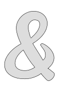Free printable Ampersand stencil. bold script letter stencil alphabet number large thick svg and png pattern.