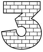 Free 3  - brick stencil., brick letter font stencil, letter font, numbers, pattern, template, clipart, printable alphabet letters and numbers, DIY, homemade, back to school, bulletin board, cricut, silhouette, coloring page, vector, svg.