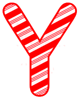 Free Y - Christmas font. Christmas, font, peppermint, stripes, candy cane, printable alphabet letters and numbers, ornament, decoration, pattern, template, clipart design, vector, svg.