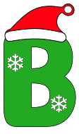 Free B - Christmas font. Alphabet, stencil, pattern, template, clipart, design, printable letters and numbers, ornament, decoration, holiday, cricut, coloring page, winter, window, monogram, a-z, let it snow,  vector, svg.