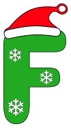 Free F - Christmas font. Alphabet, stencil, pattern, template, clipart, design, printable letters and numbers, ornament, decoration, holiday, cricut, coloring page, winter, window, monogram, a-z, let it snow,  vector, svg.