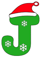 Free J - Christmas font. Alphabet, stencil, pattern, template, clipart, design, printable letters and numbers, ornament, decoration, holiday, cricut, coloring page, winter, window, monogram, a-z, let it snow,  vector, svg.