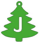 J - Christmas tree. Free, font, Christmas, tree, alphabet, letter, number, pattern, template, stencil, outline, printable, clipart, ornament, decoration, winter, design, coloring page, vector, svg, print, download.
